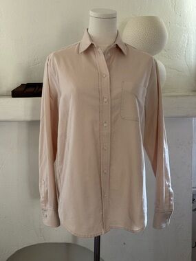 Everlane Organic Cotton Oxford Shirt — Blush Pink